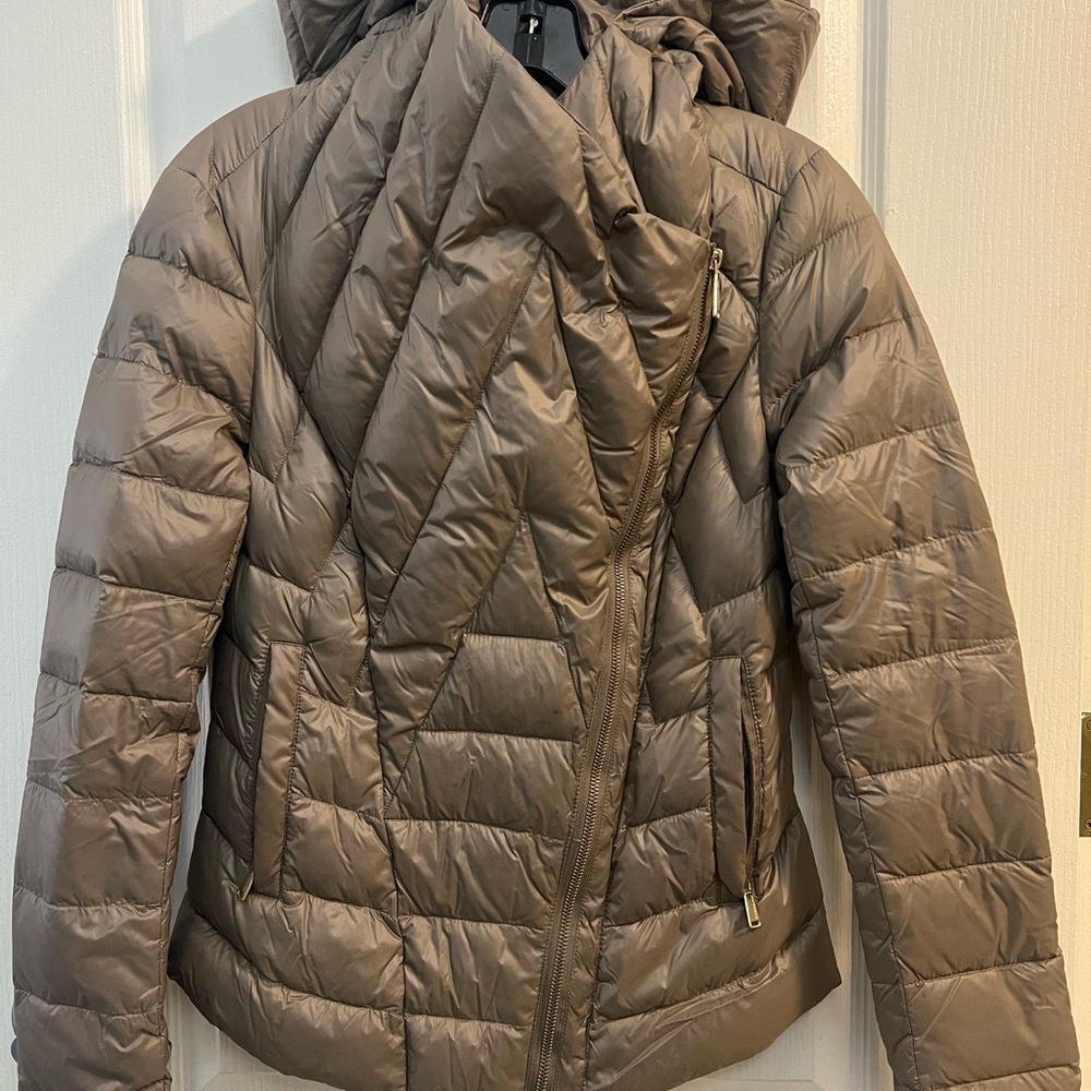 BCBGeneration Taupe Puffer Jacket